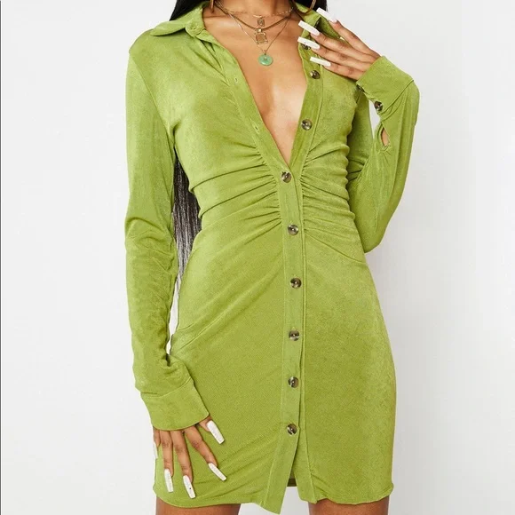 emory park | Dresses | Emory Park Ruched Collared Mini Dress | Poshmark